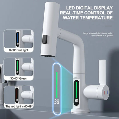 GourmetFlow Digital Brass Kitchen Faucet